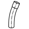 2 inch PVC Sch 40 22.5 Degree Rigid Non-Metallic ELBOW O8074