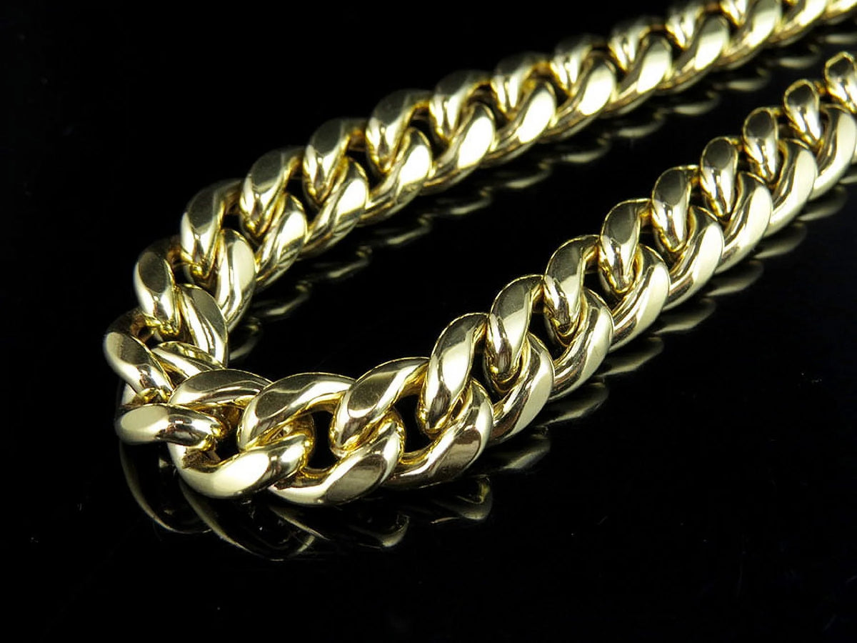 10K Yellow Gold Miami Cuban Link Chain with Box Clasp K69004