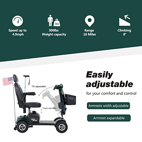 4-Wheel Folding Mobility Scooter with Head Light J71162