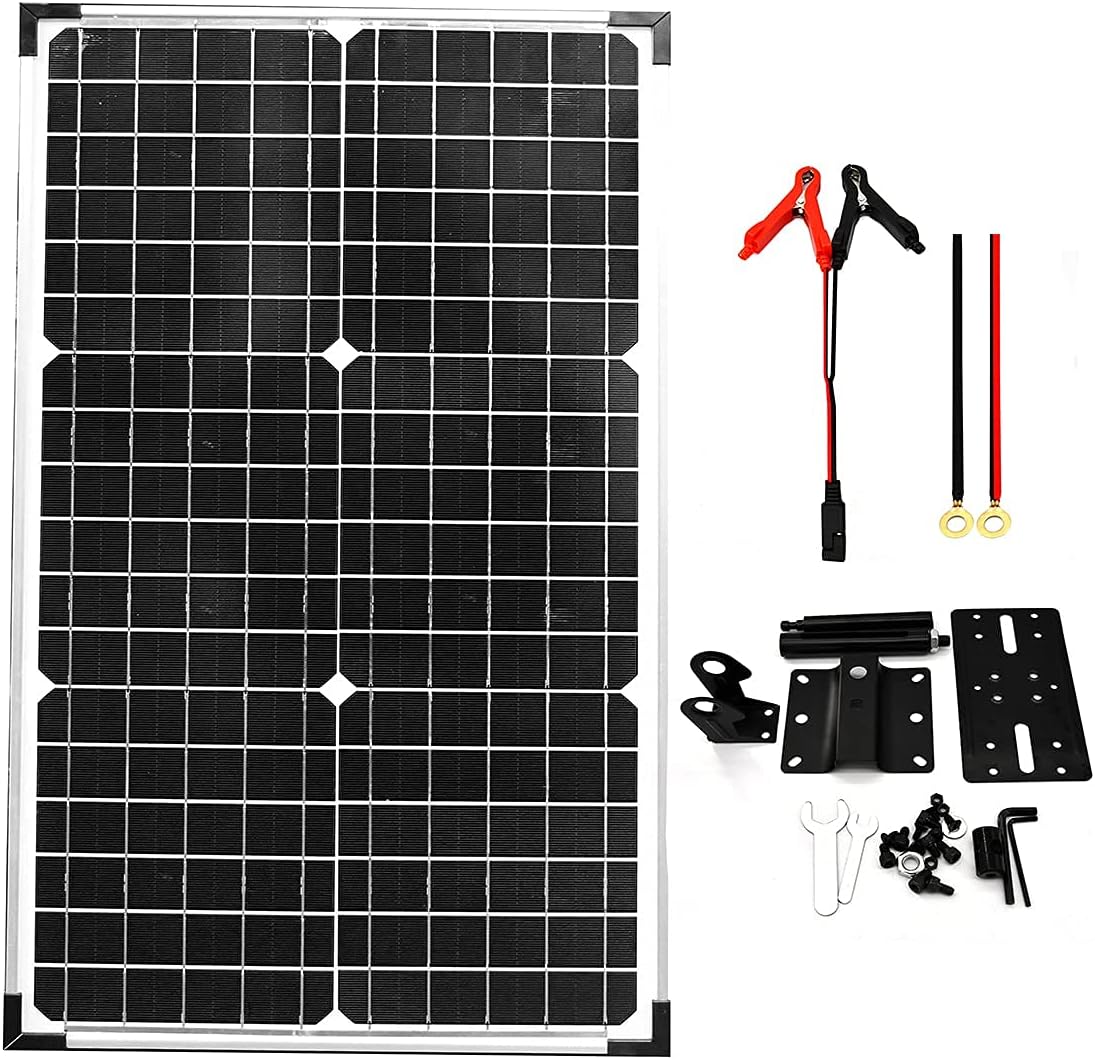 30W 12V Solar Panel with Mounting Bracket M163