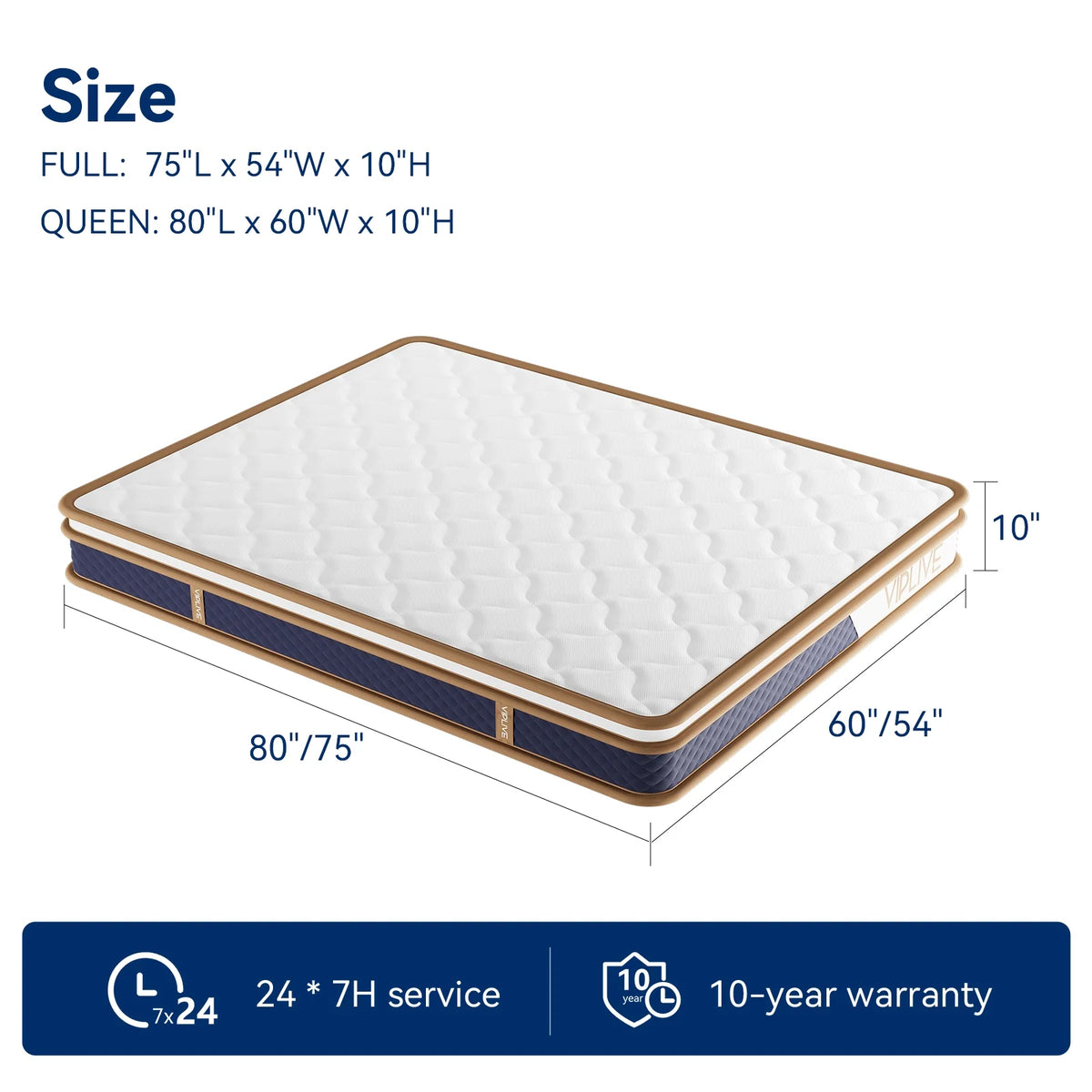 10 inch Memory Foam Mattress C76253