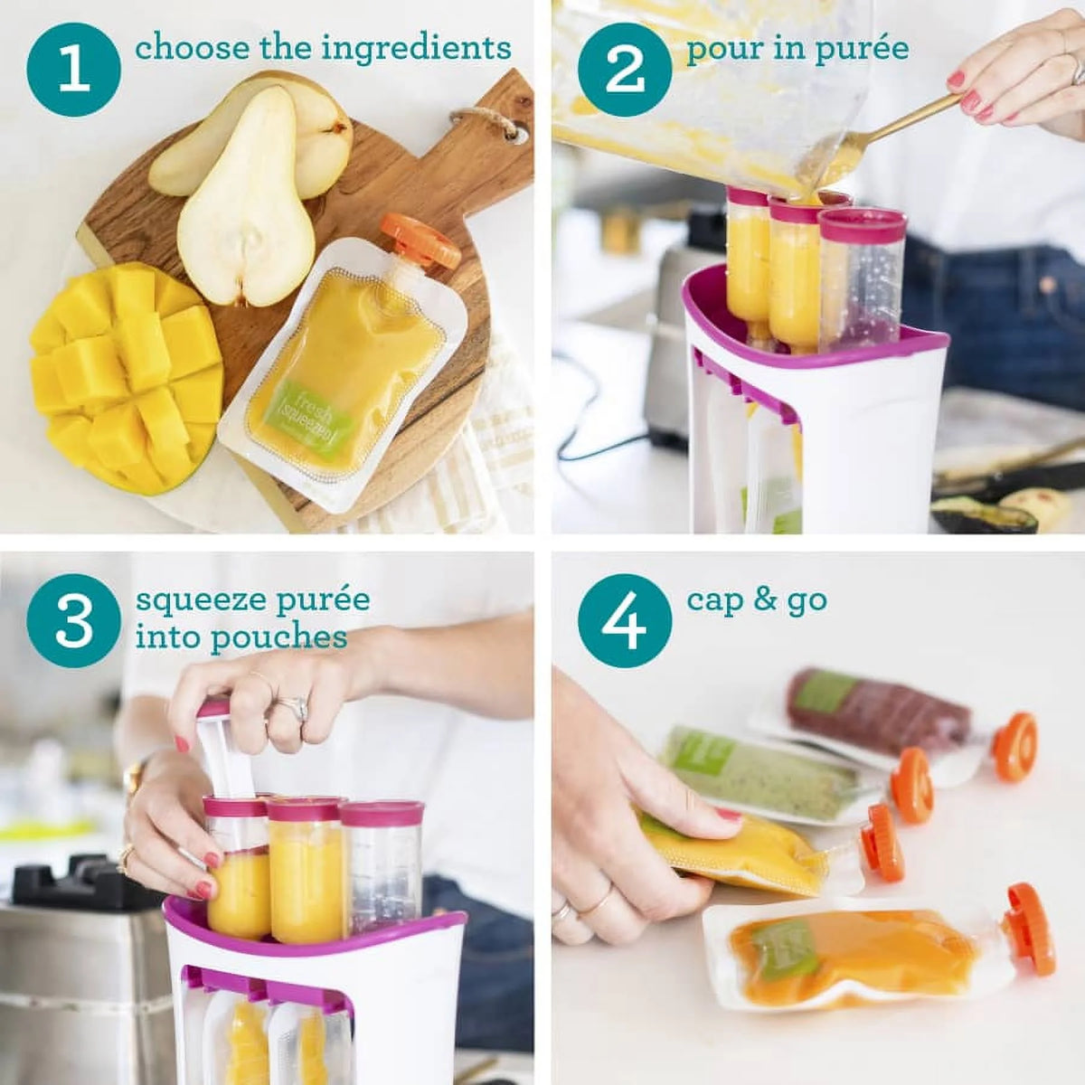 White Homemade Baby Food Station U299475