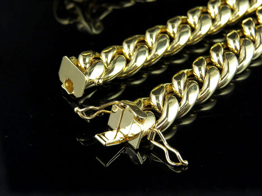 10K Yellow Gold Miami Cuban Link Chain with Box Clasp K69004
