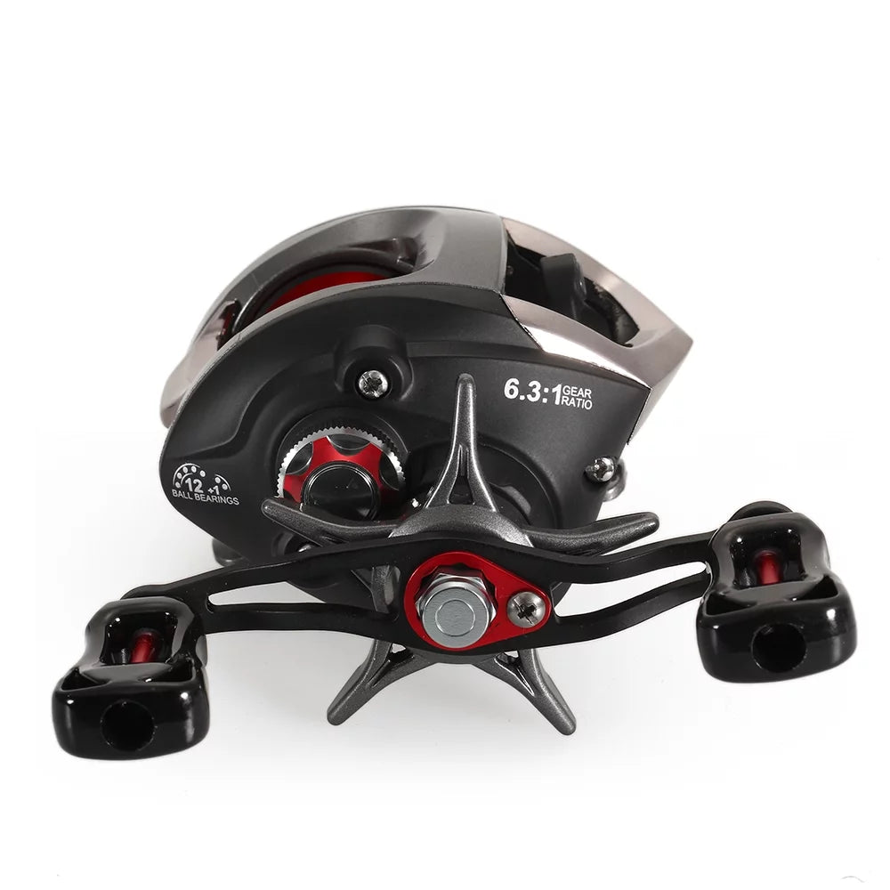 12 + 1 Ball Bearings Baitcasting Fishing Reel with Magnetic Brake E3392