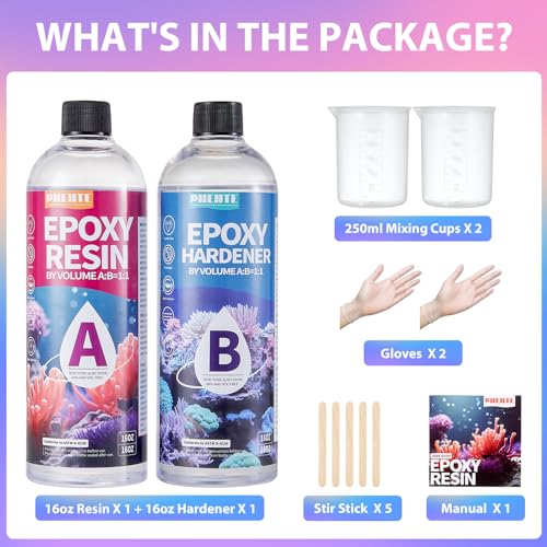 16OZ Crystal Clear Epoxy Resin Kit Q268405