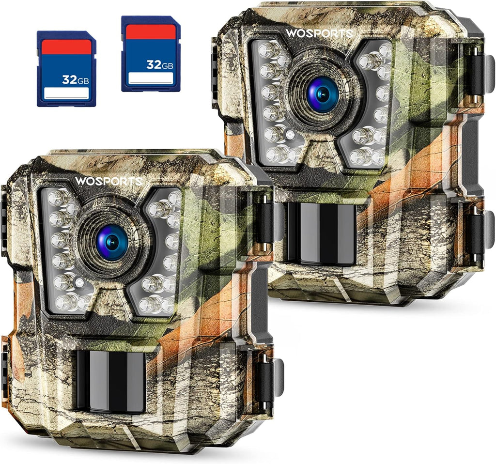 2 Pack Mini Trail Camera with IR Night Vision Waterproof Y896