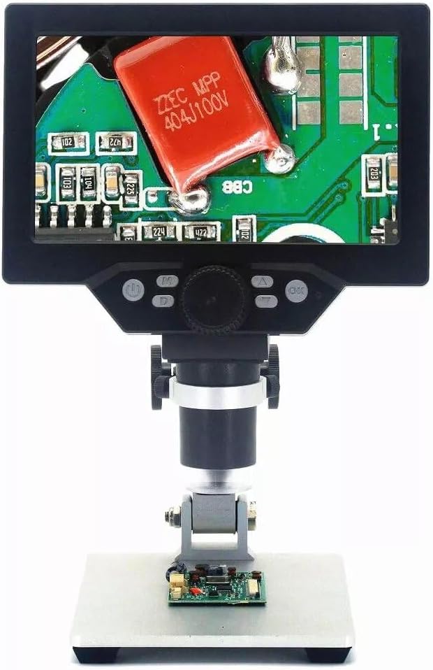 12MP 7 Inch LCD Digital Microscope with Aluminum Alloy Stand A104620