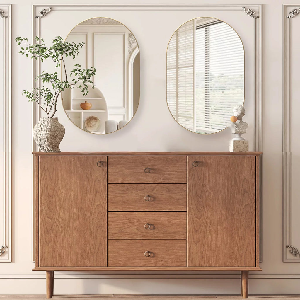2 Pieces Oval Mirror U602