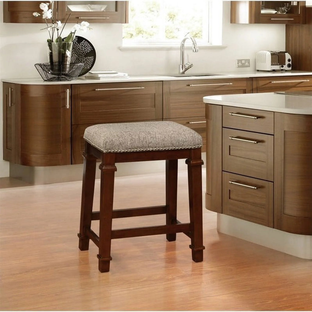 24" Counter Stool in Brown Tweed W31169