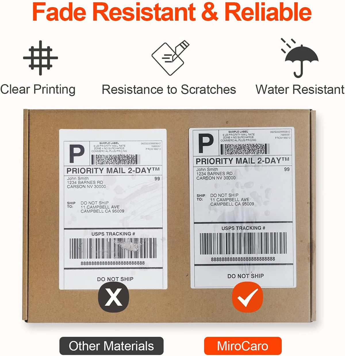 4 x 6 Thermal Shipping Labels C102