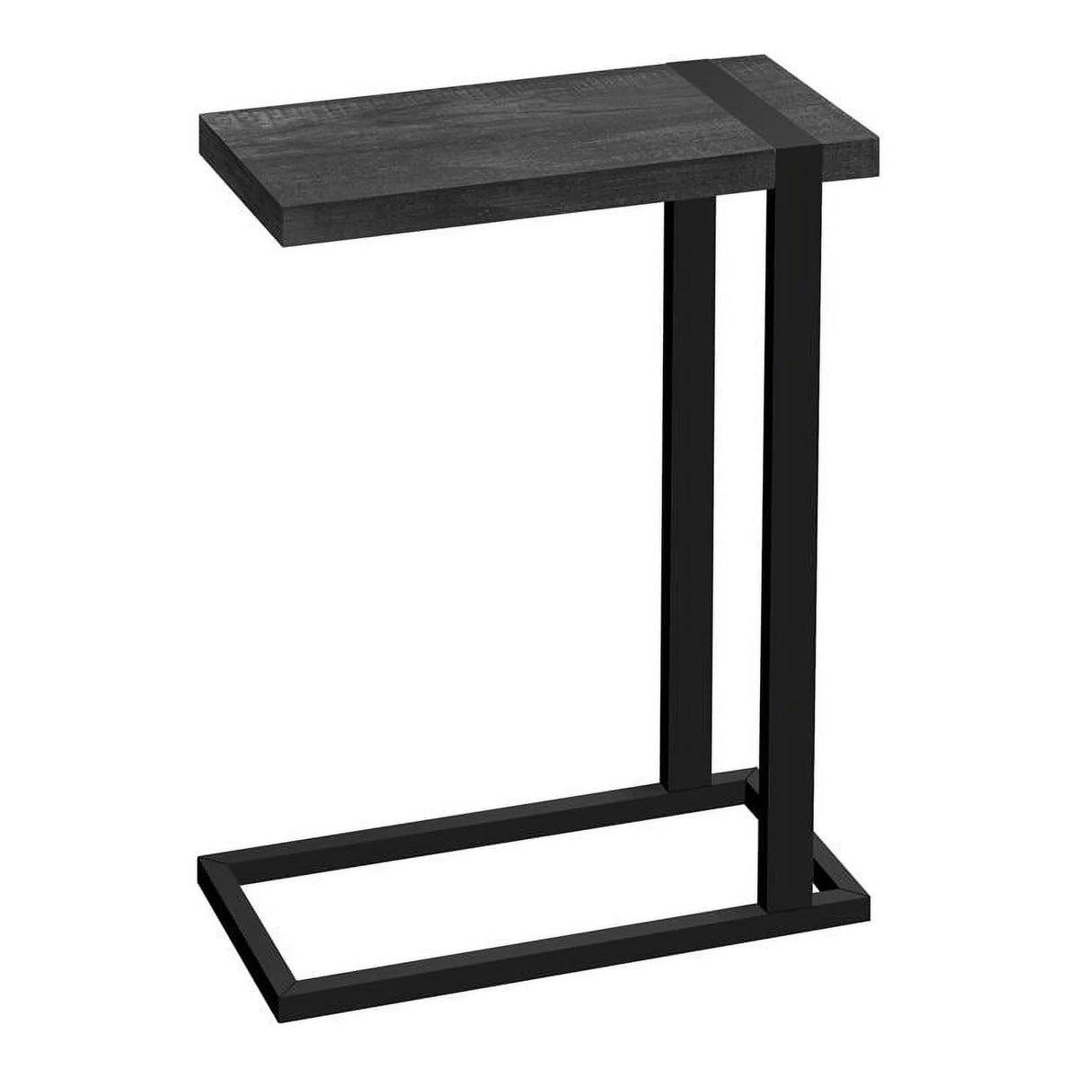 19.25" Rectangular Wood Side Table in Black - Set of 2 J599