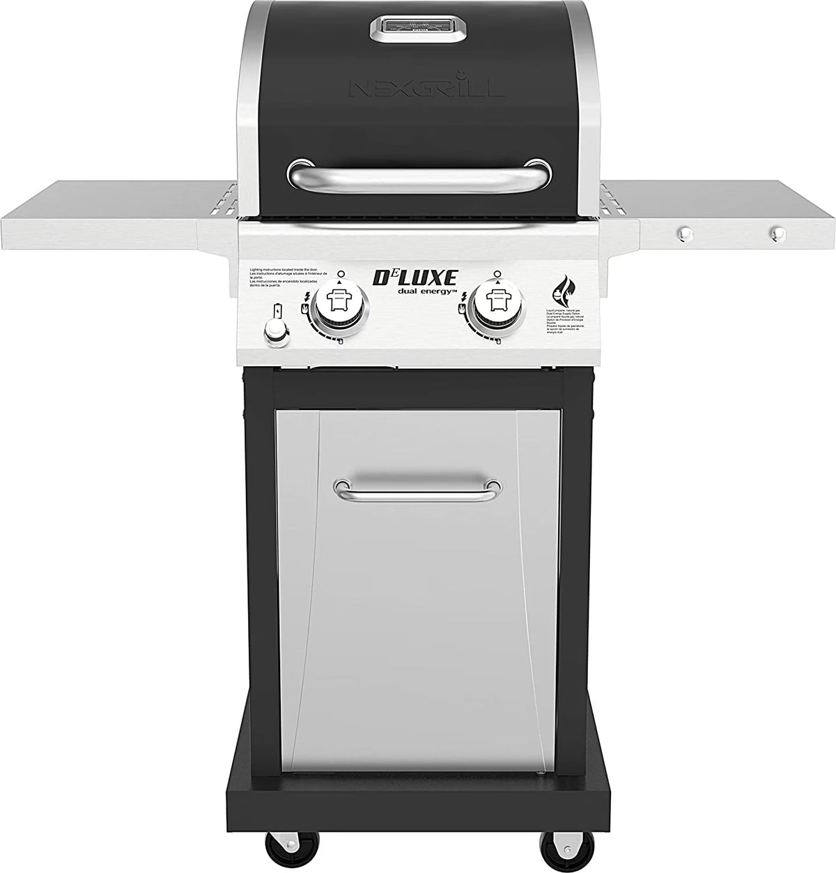 2-Burner Propane Gas Grill with 2 Foldable Shelves M8238