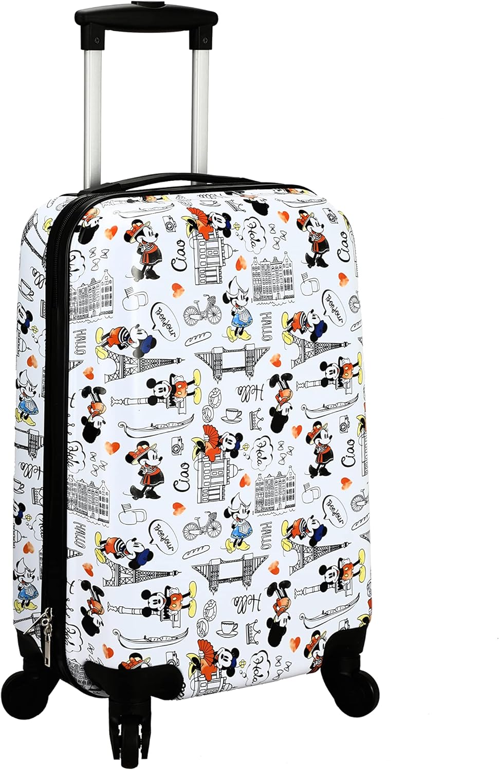 20 White Carry-On Luggage with Rolling Wheels K74481