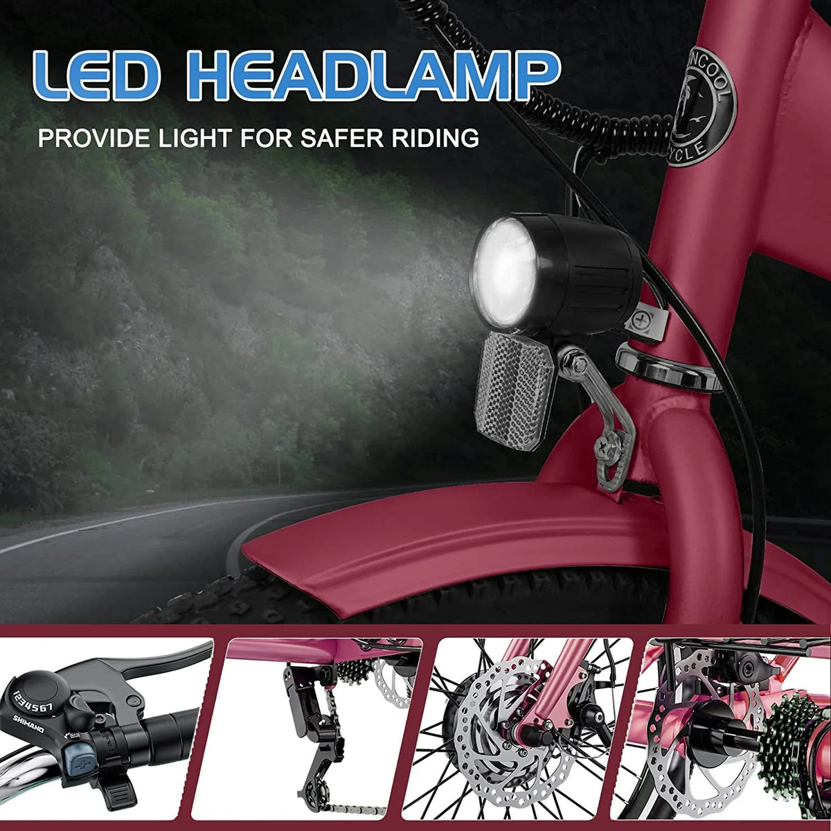 350W 7 Speed Electric Trike T62243