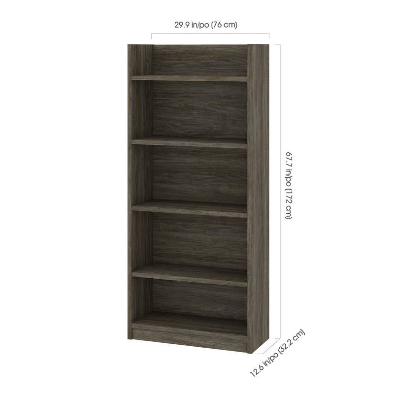 30x22 Walnut Gray Standard Bookcase I6902