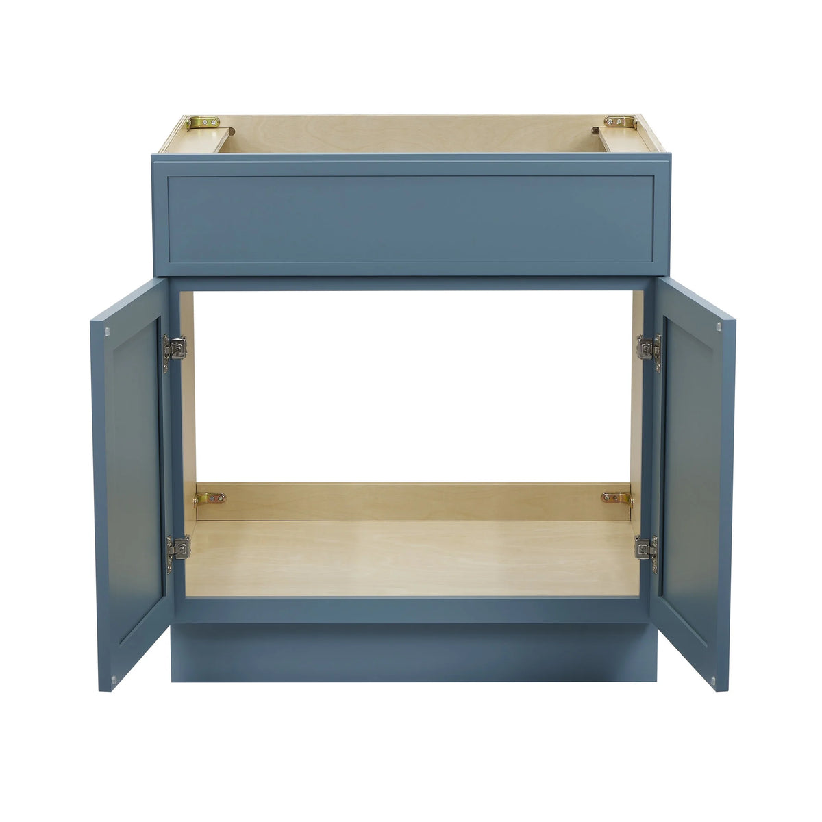 30" Birch Plywood Freestanding Storage Cabinet with Soft Close Doors P69553