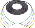12G-SDI 4K UHD 5-Channel BNC Male to HDBNC Male Snake Cable Black 75 ft. Y7225