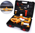 12V 3 Ton Electric Scissor Car Jack Kit with Impact Wrench and Tire Pump H2588