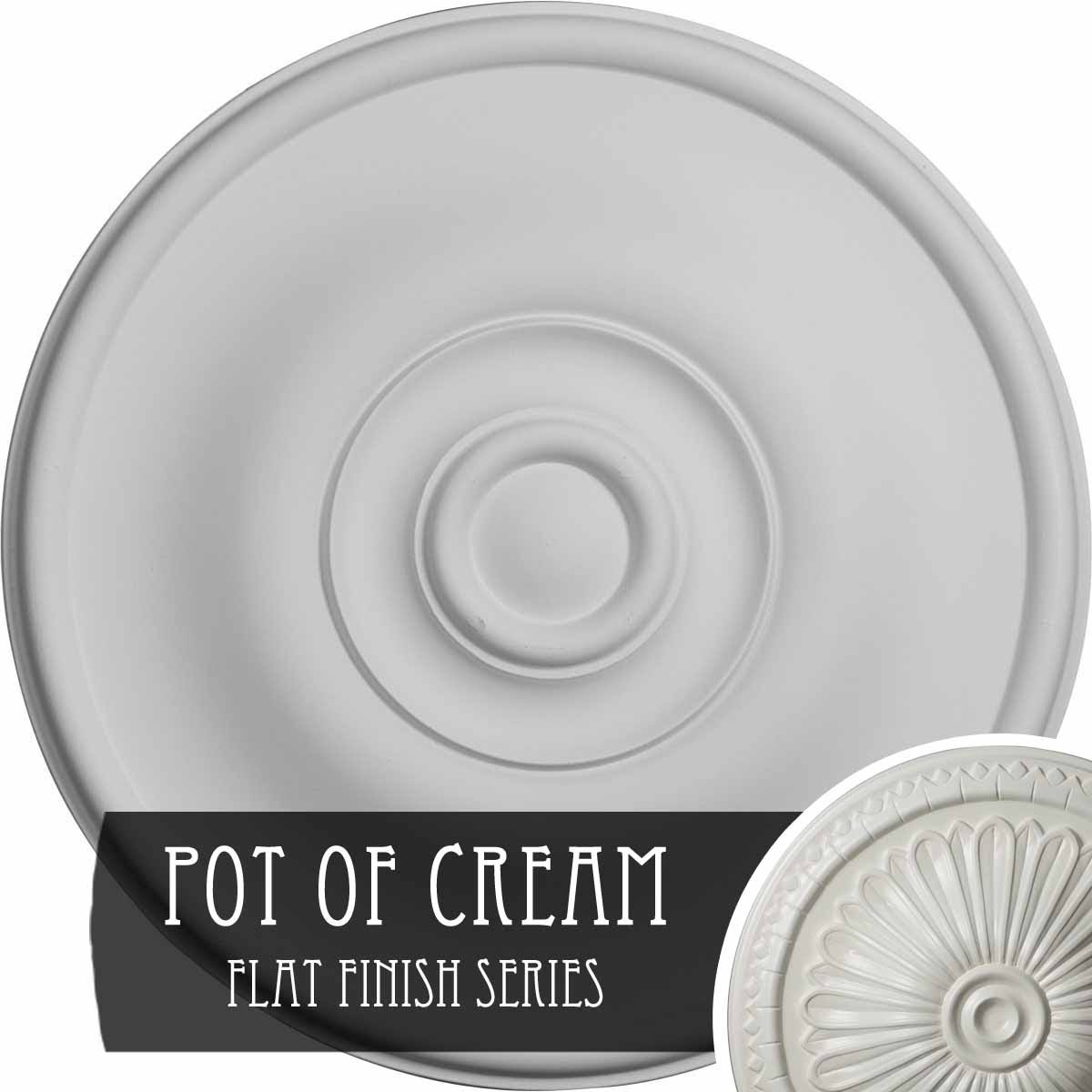 11 3/4x22OD x 3/8x22P Ceiling Medallion, Hand-Painted C84657