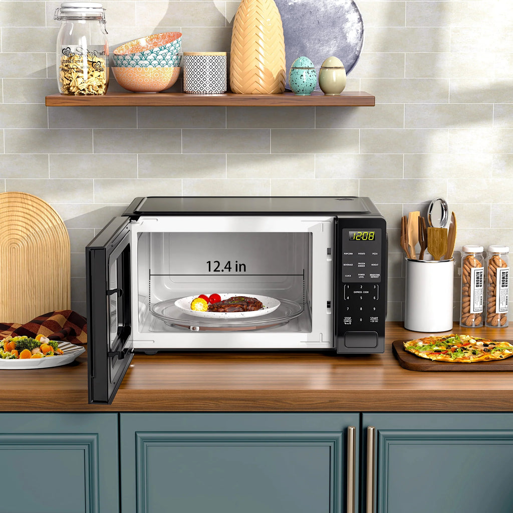 1.1 Cu ft 1000 Watts Black Countertop Microwave Oven S7430