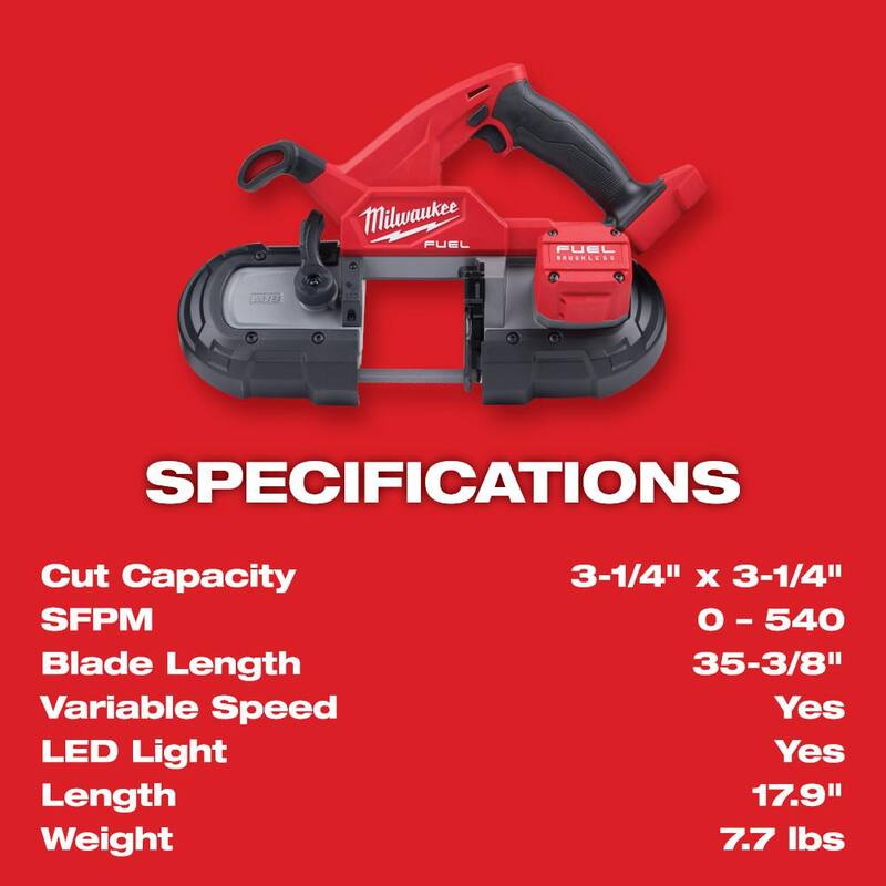 18V Lithium-Ion Brushless Cordless Compact Bandsaw N5702