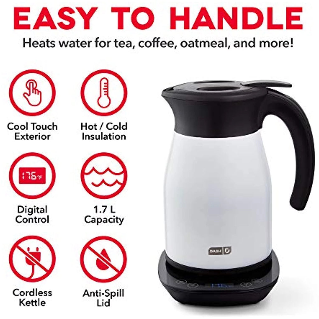 1.7L Insulated Electric Kettle White G618037