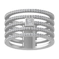 14K White Gold Lab Grown Diamond Engagement Ring F765
