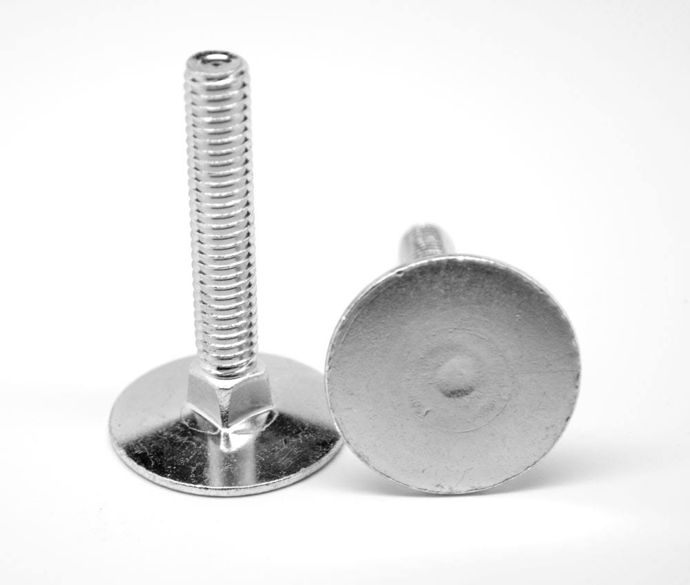 3/8x22-16 x 1x22 Coarse Thread Grade 2 Elevator Bolt Low Carbon Steel Zinc Plated Pk 300 V88184