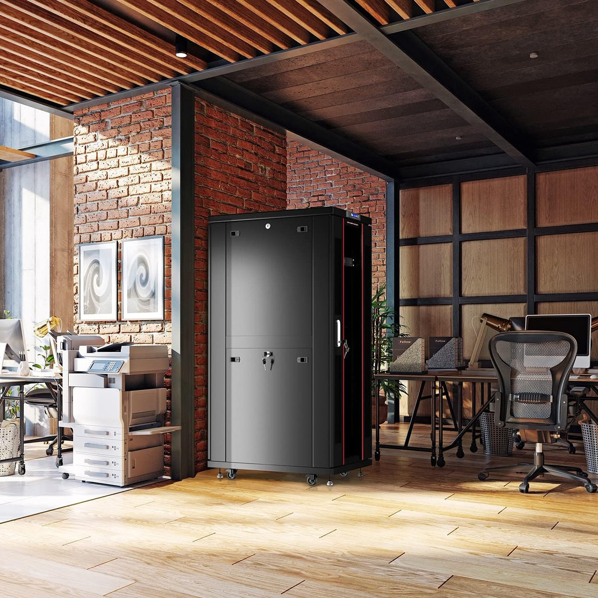 42 U Free Standing Network Rack Server Cabinet P777