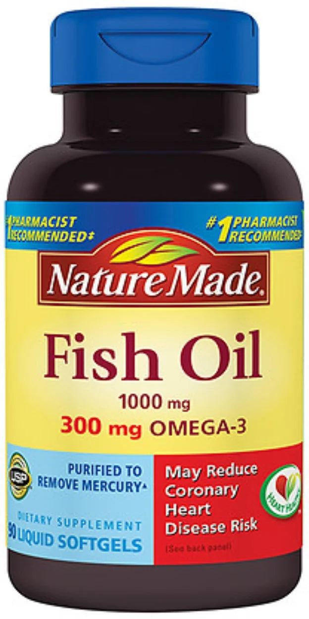1000 mg Fish Oil Softgels 90 ea (Pack of 2) O5692