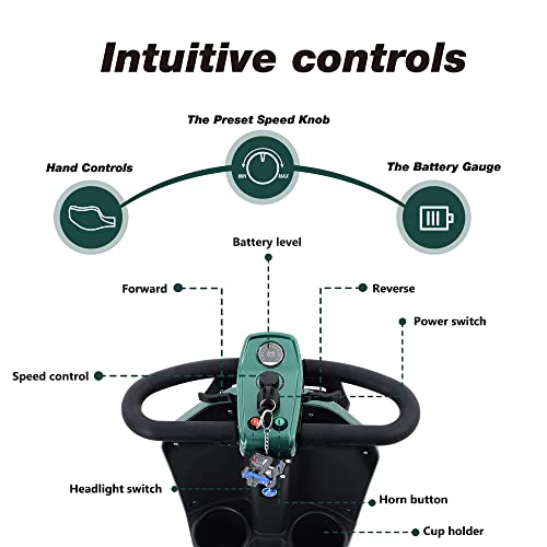 4-Wheel Folding Mobility Scooter with Head Light J71162