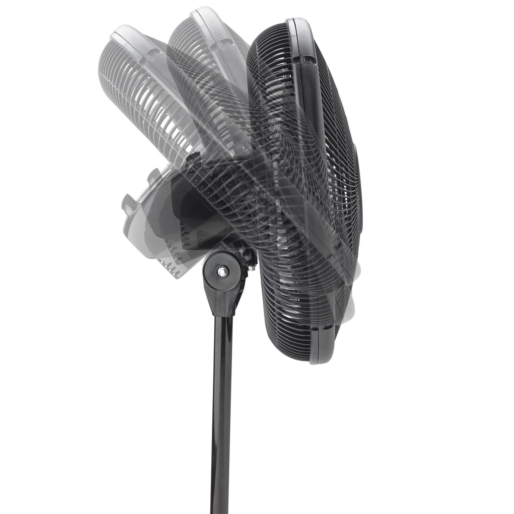 16" Oscillating Adjustable Pedestal Fan with 3-Speeds, 47" H, Black E963978