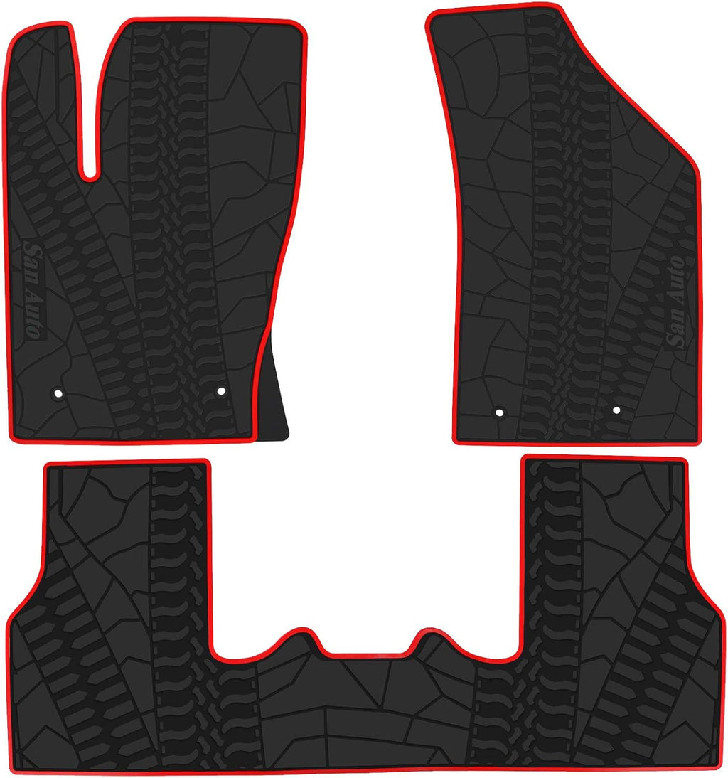 Custom Fit Black Rubber Car Floor Mat Set R14093