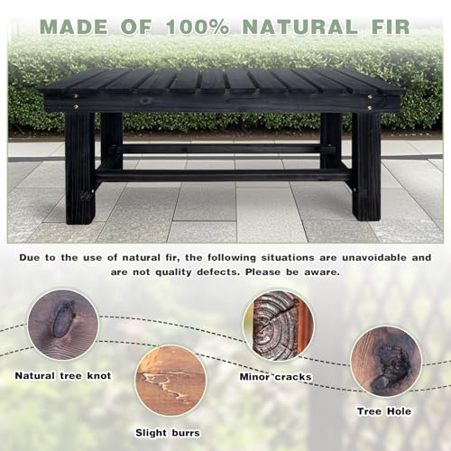 2-Person Wood Outdoor Bench E17897