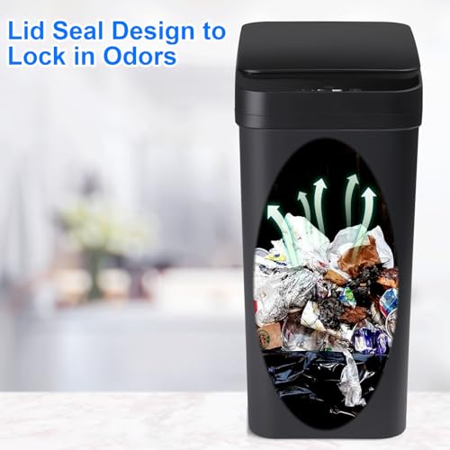 2 Pack 2.2 Gallon Touchless Motion Sensor Trash Can Z876