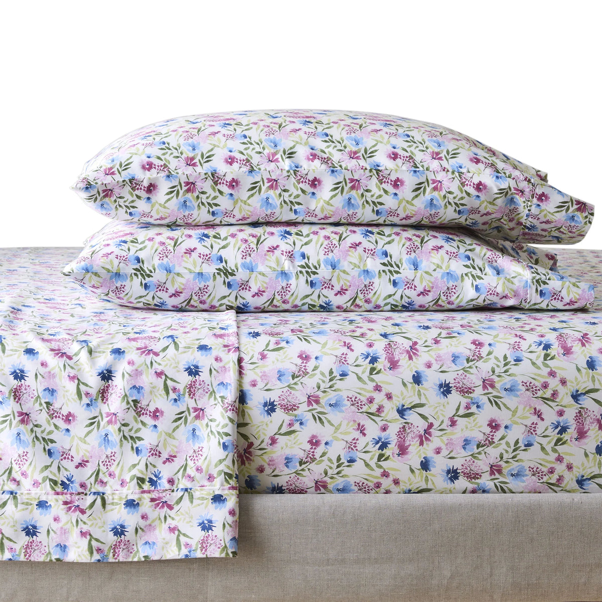 100% Cotton Sateen 300 Thread Count Queen Sheet Set K593