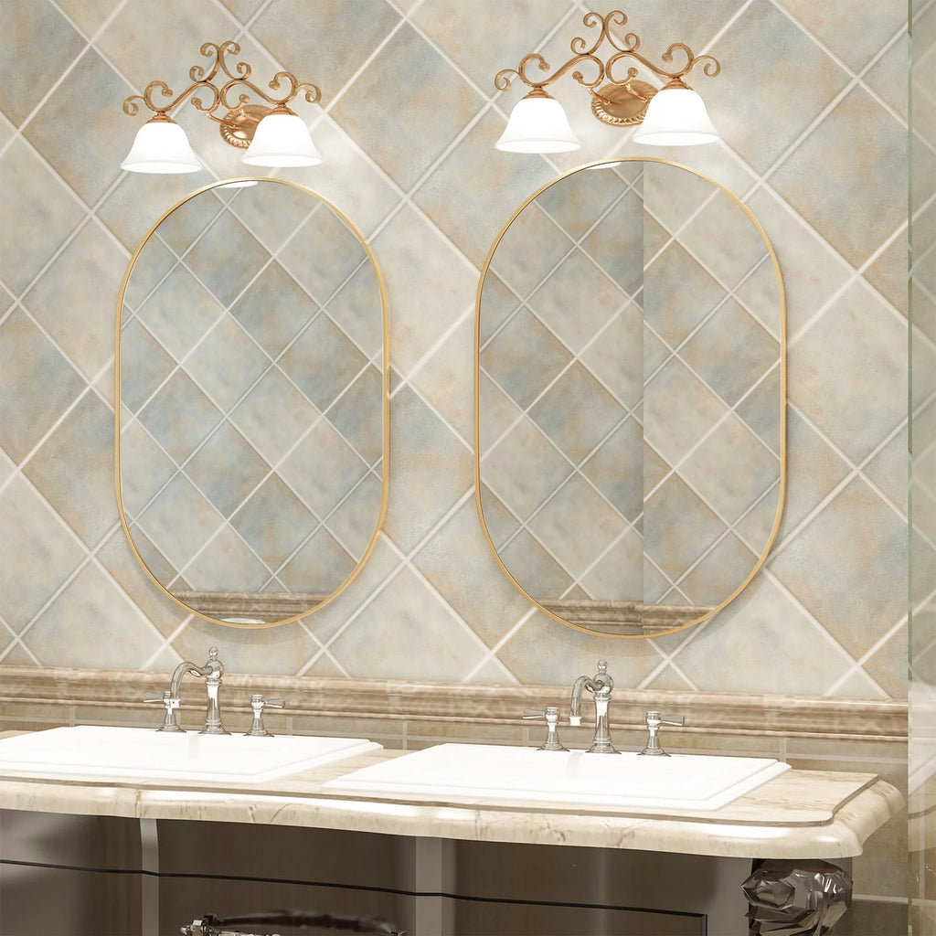2 Pieces Oval Mirror U602