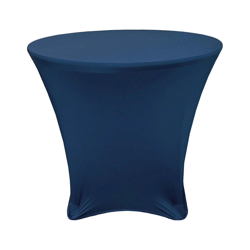 36 x 30 Inch Round Stretch Spandex Table Cover Navy Blue S453452