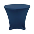 36 x 30 Inch Round Stretch Spandex Table Cover Navy Blue S453452