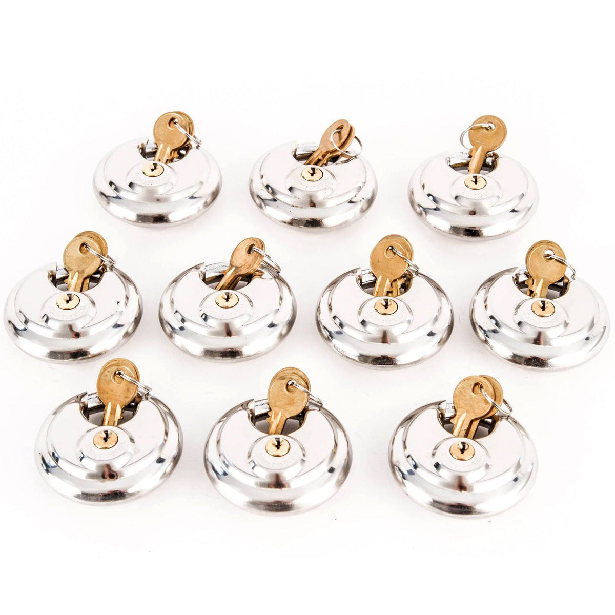 10 Armor Disc Padlock Trailer Locks Stainless Keyed Same T315978