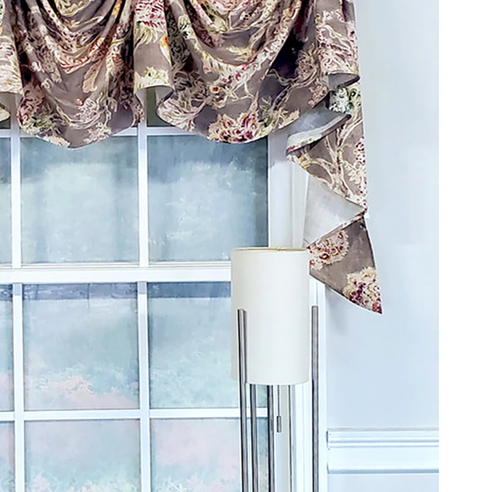 Gray 3-Scoop Window Valance E473291