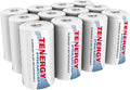 12 Pack D NiMH Rechargeable Batteries K649