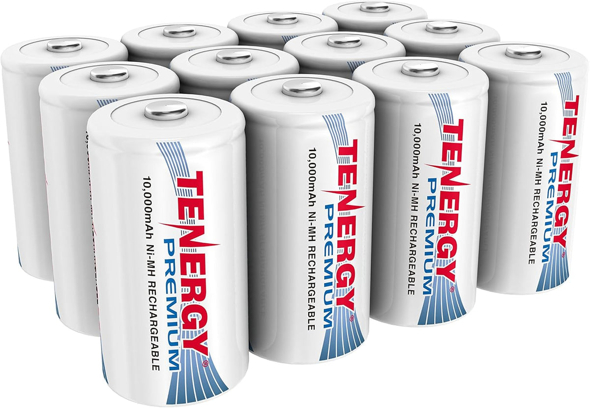 12 Pack D NiMH Rechargeable Batteries K649