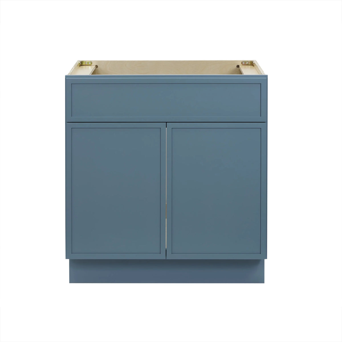 30" Birch Plywood Freestanding Storage Cabinet with Soft Close Doors P69553