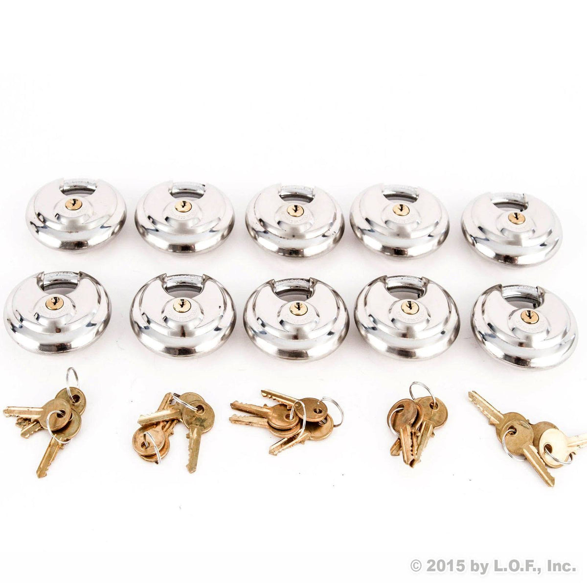 10 Armor Disc Padlock Trailer Locks Stainless Keyed Same T315978