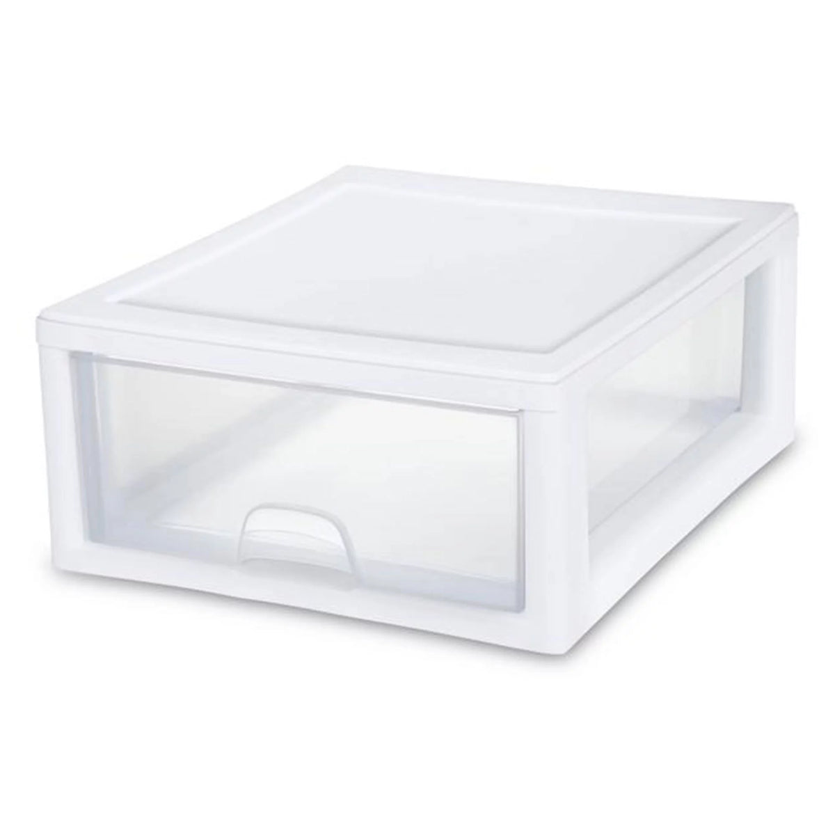 27 Qt & 16 Qt Stackable Plastic Storage Drawer Bins X164