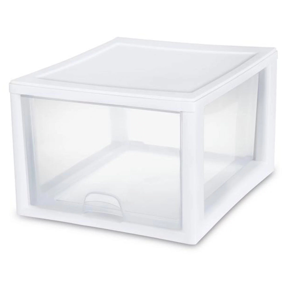 27 Qt & 16 Qt Stackable Plastic Storage Drawer Bins X164