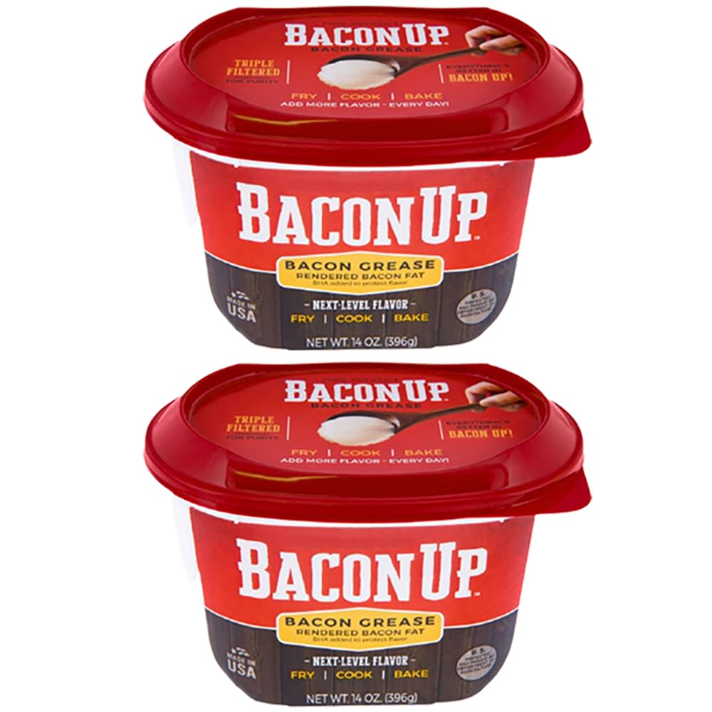 14 Ounce Tub of Bacon Grease for Cooking (2-pack) T7632