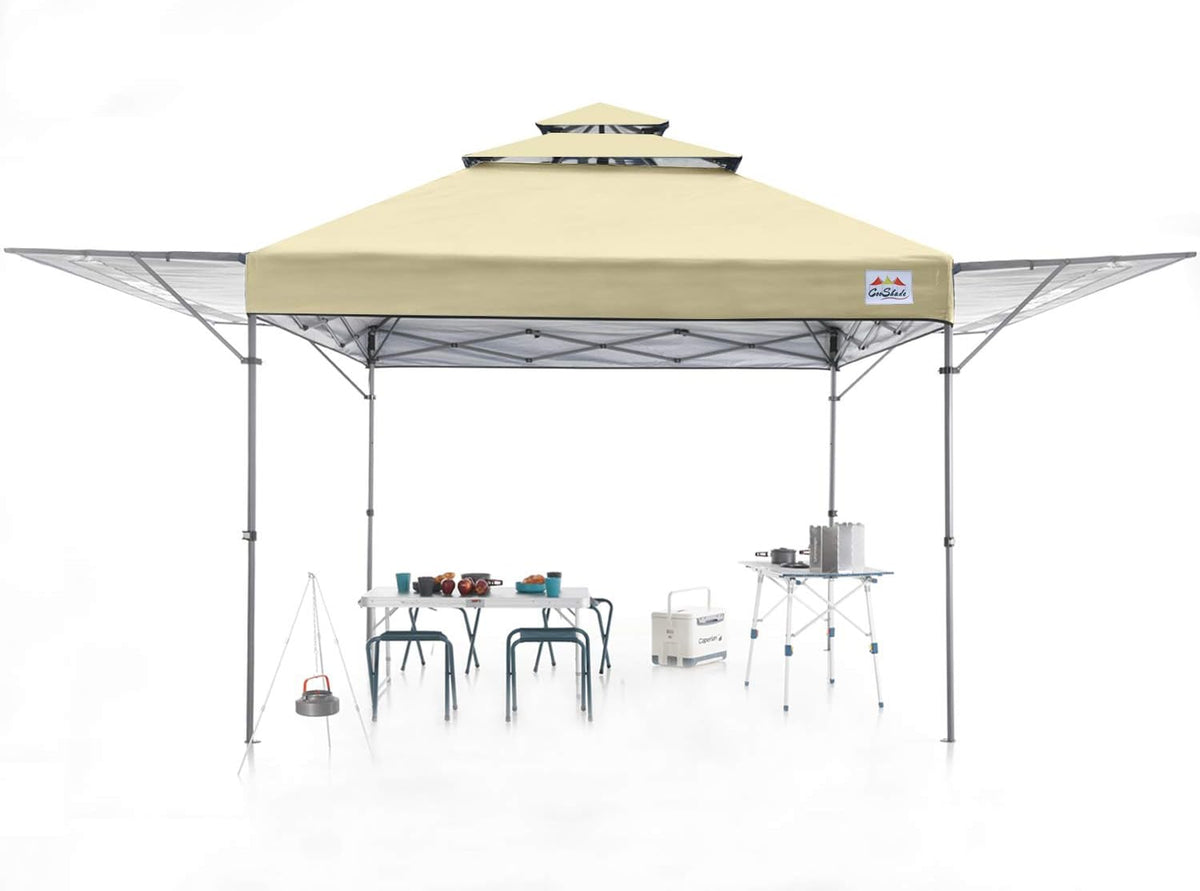 10x17 Instant Canopy Tent with Adjustable Dual Half Awnings A4317