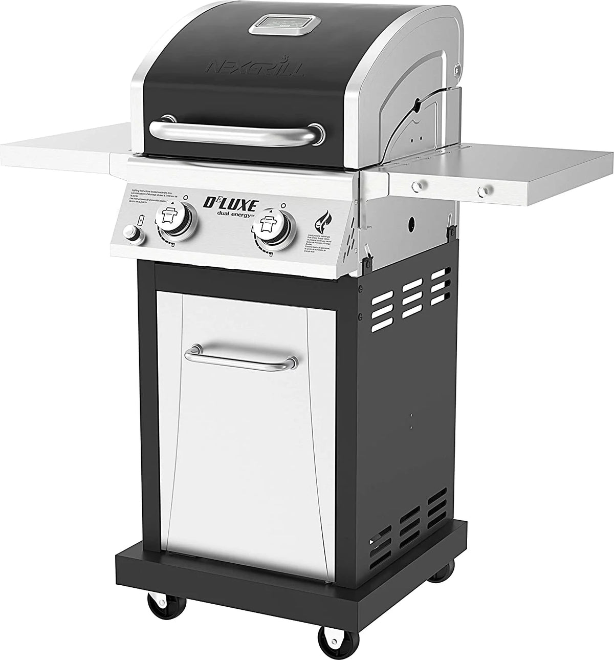 2-Burner Propane Gas Grill with 2 Foldable Shelves M8238